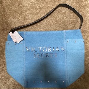 Denim Victoria’s Secret tote bag